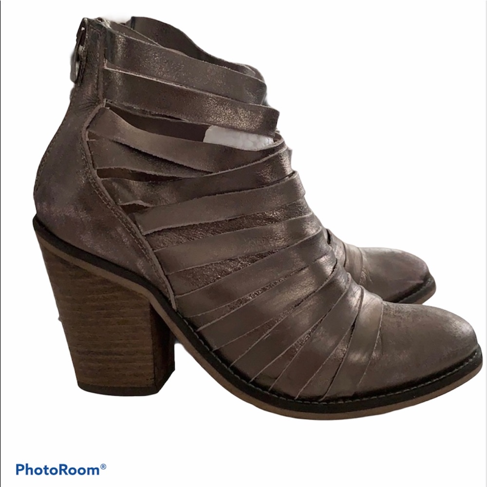 Free People Hybrid  Strappy Heel Booties
